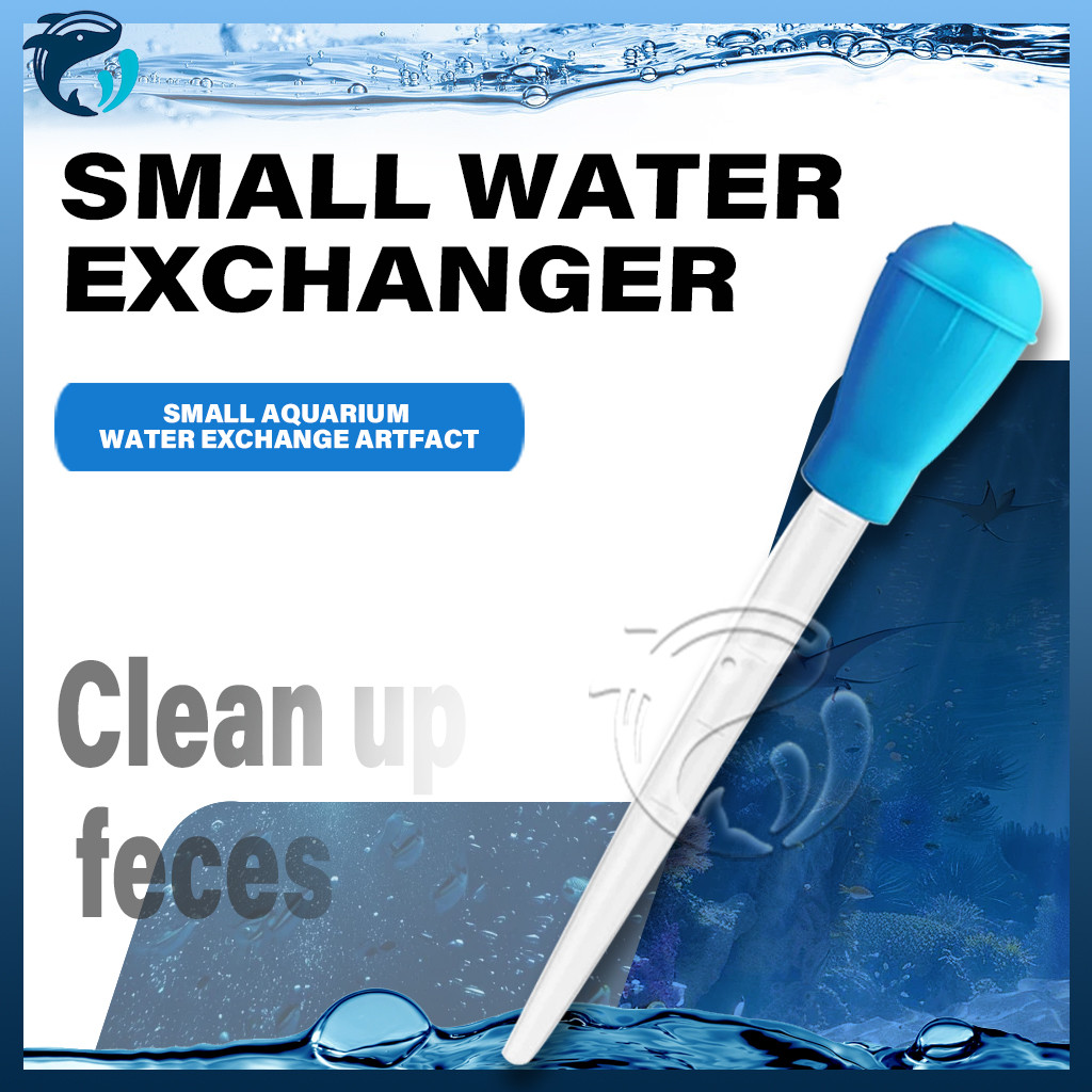 30ML Aquarium Cleaning Tool Straw Fish Tank Siphon Pump Water Exchanger ...