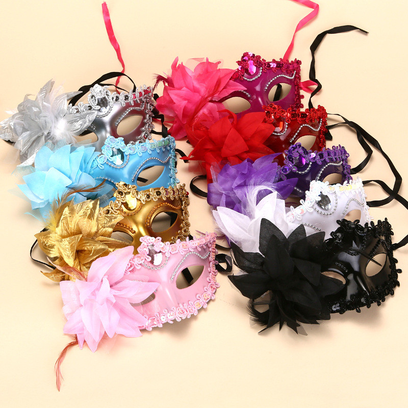 High Quality Princess Mask Masquerade Large Lily Mask Prom Princess ...