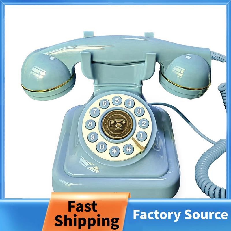 Classic Old Landline Telephone Home Plug-in Telephone Vintage Rotary ...