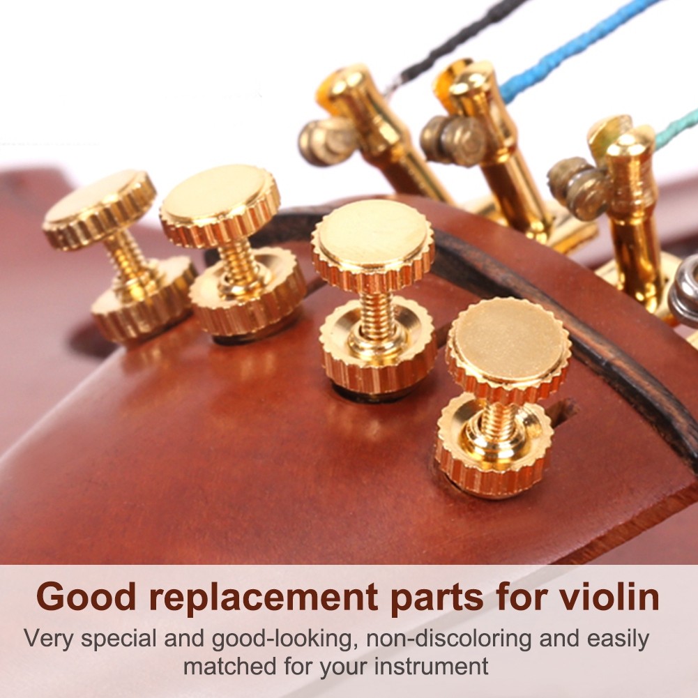 4Pcs Alloy Fine Tuners String Adjusters Replacement Parts For 4/4 Vi ...