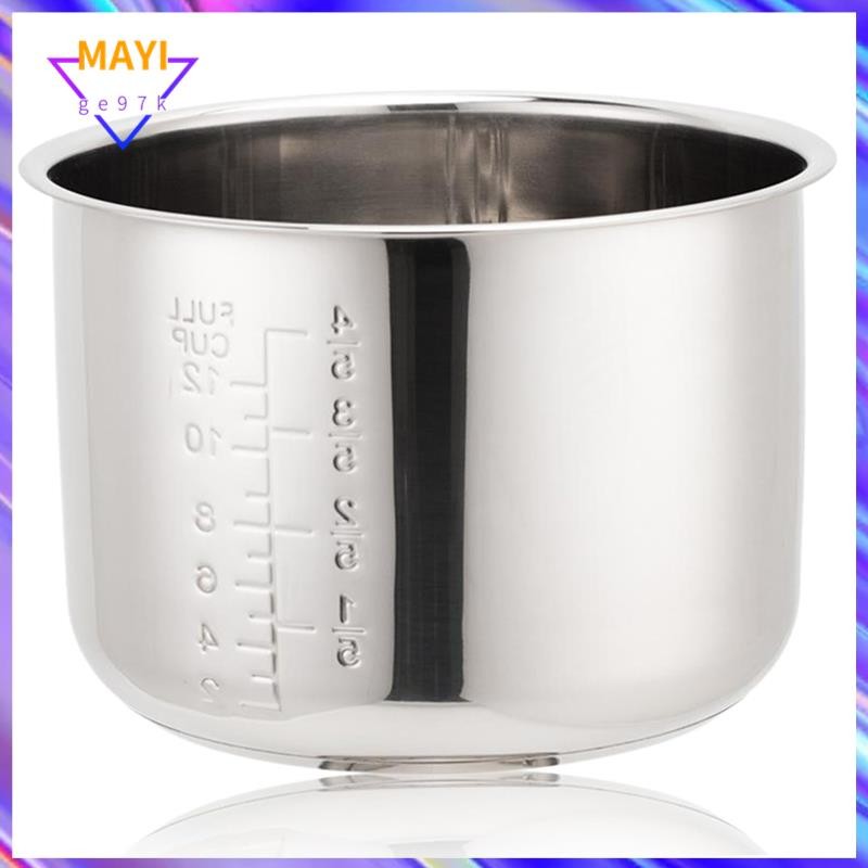 【Mayige97k】Stainless Steel Rice Cooker Inner Pot 5L,with Scale for Rice ...