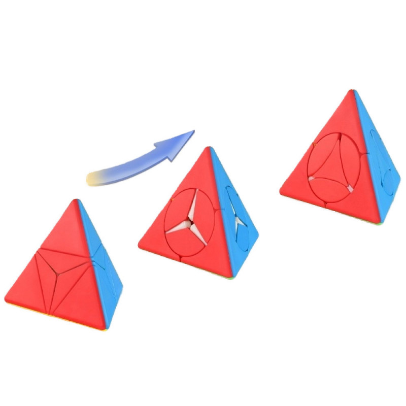 Fanxin Pyraminx Cube Funny Tower Windmill Coin Easy Cube for Kids ...
