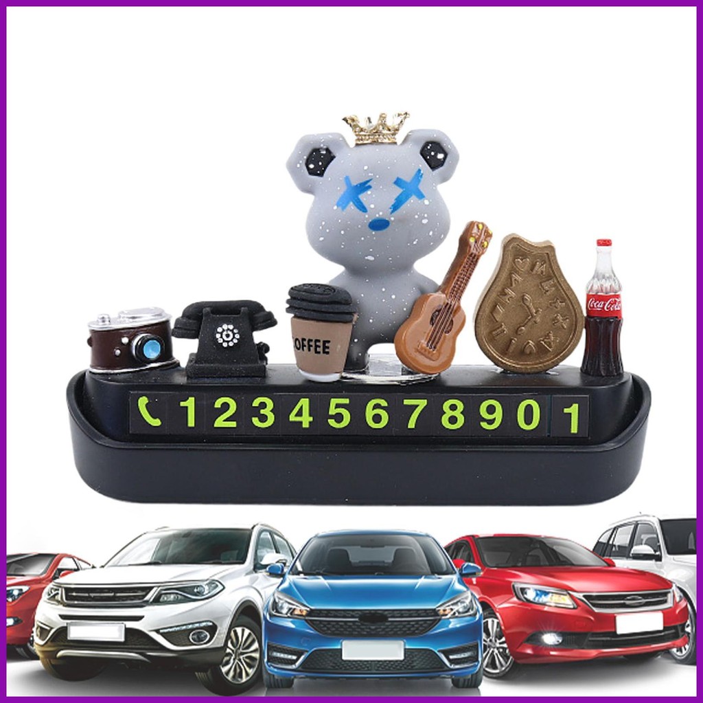 Number Plate for Parking Temporary Parking Plate Dashboard Number Sign ...