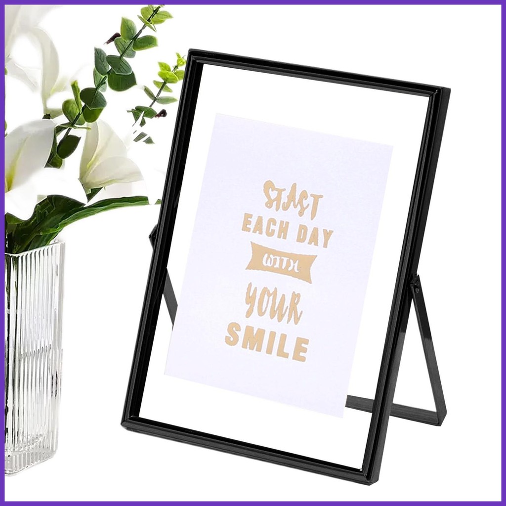 Floating Picture Frames 8 inch Metal Standing Picture Frame for ...