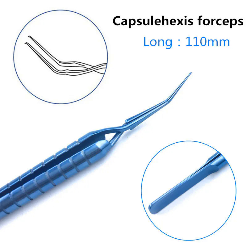 new Akahoshi Capsulorhexis Cross Action Forceps 110mm ophthalmic eye ...