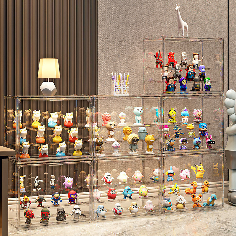 Figure Storage Box Toy Display Stand Transparent Bubble Mart Display ...