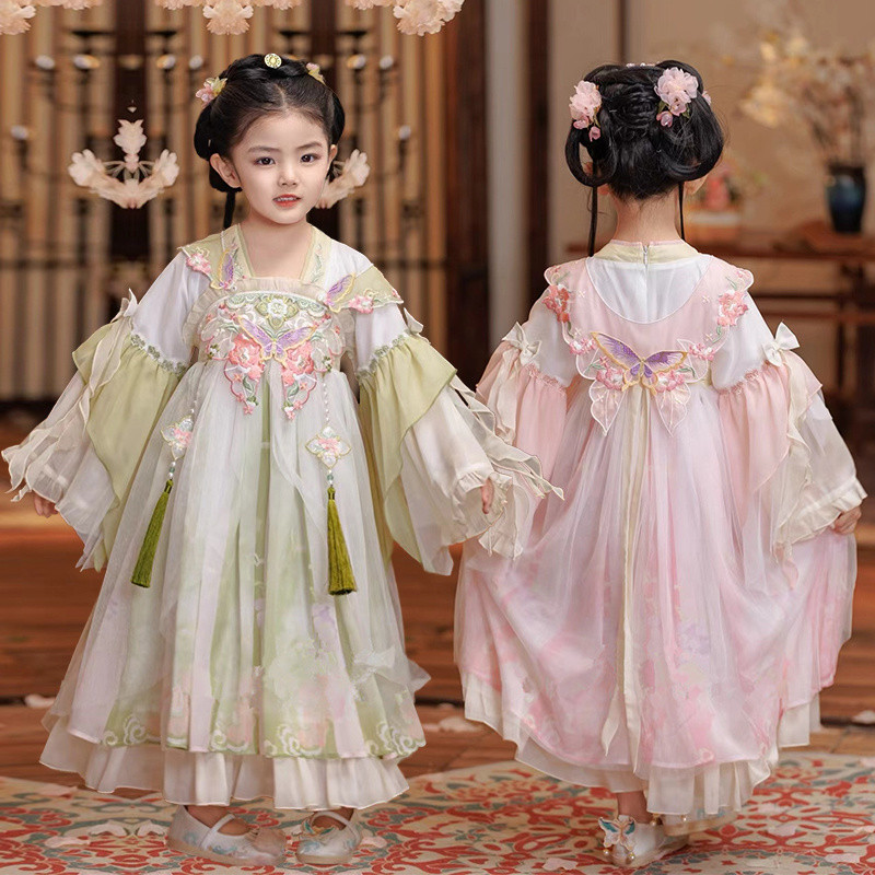 Girls Improved Hanfu New Chinese Style Spring Super Fairy Chinese Style ...