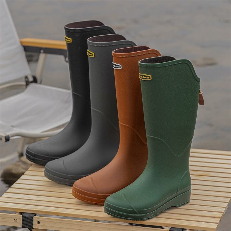 trendy rain boots