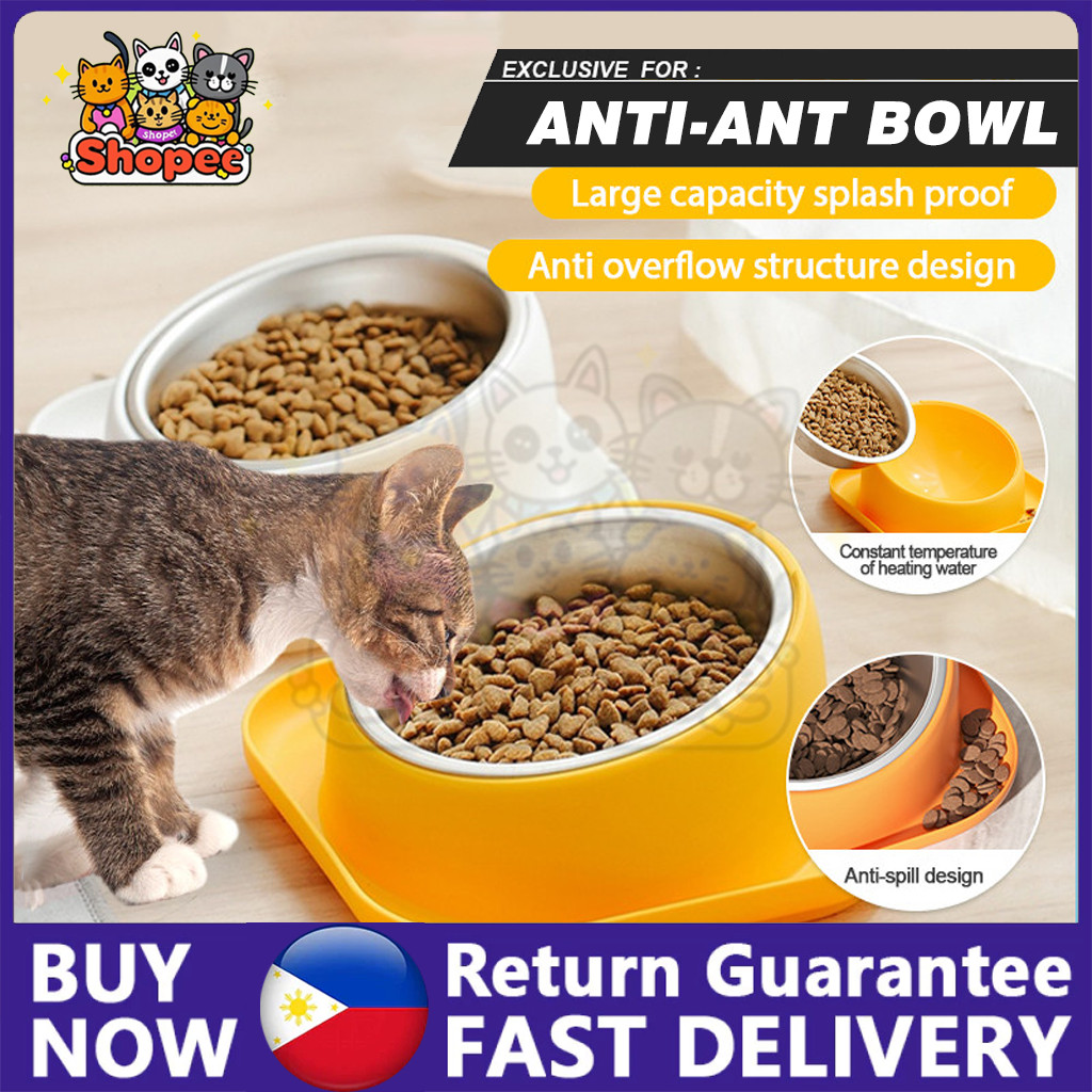 Anti-ant Pet Food Bowl Dog Cat Stainless Steel Bowls Separable Ant ...