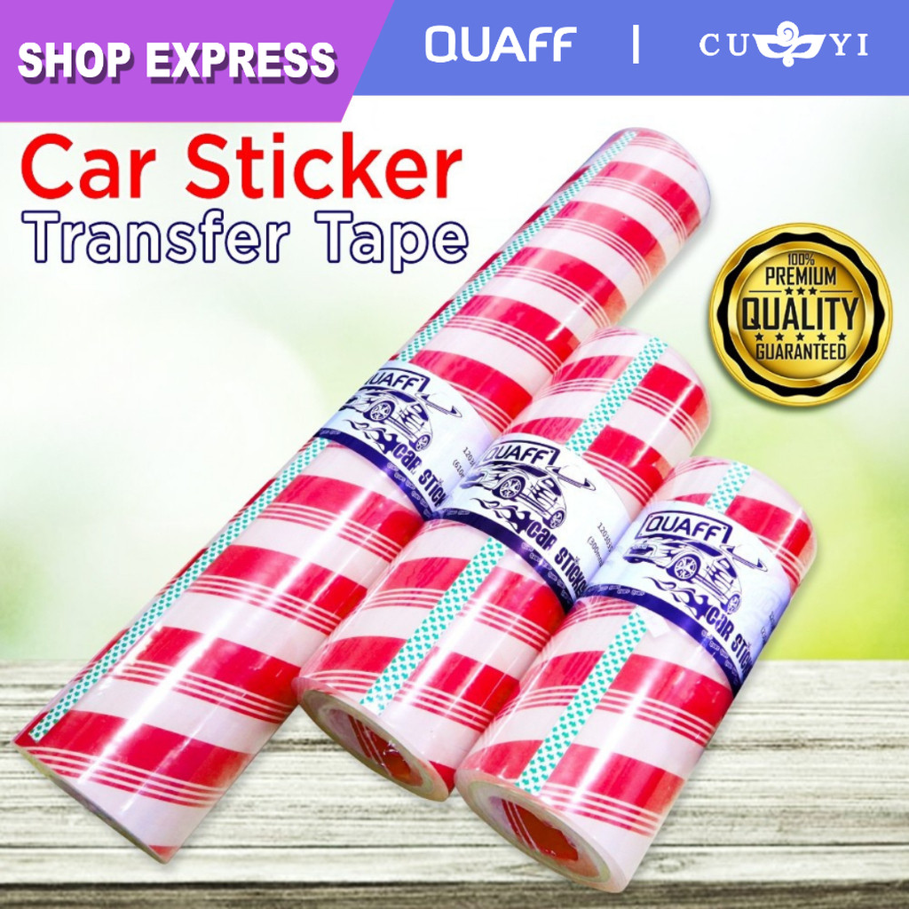 Quaff Transfer Tape Application Tape Cut-out Stickers Decals 4 | 9 | 12 ...
