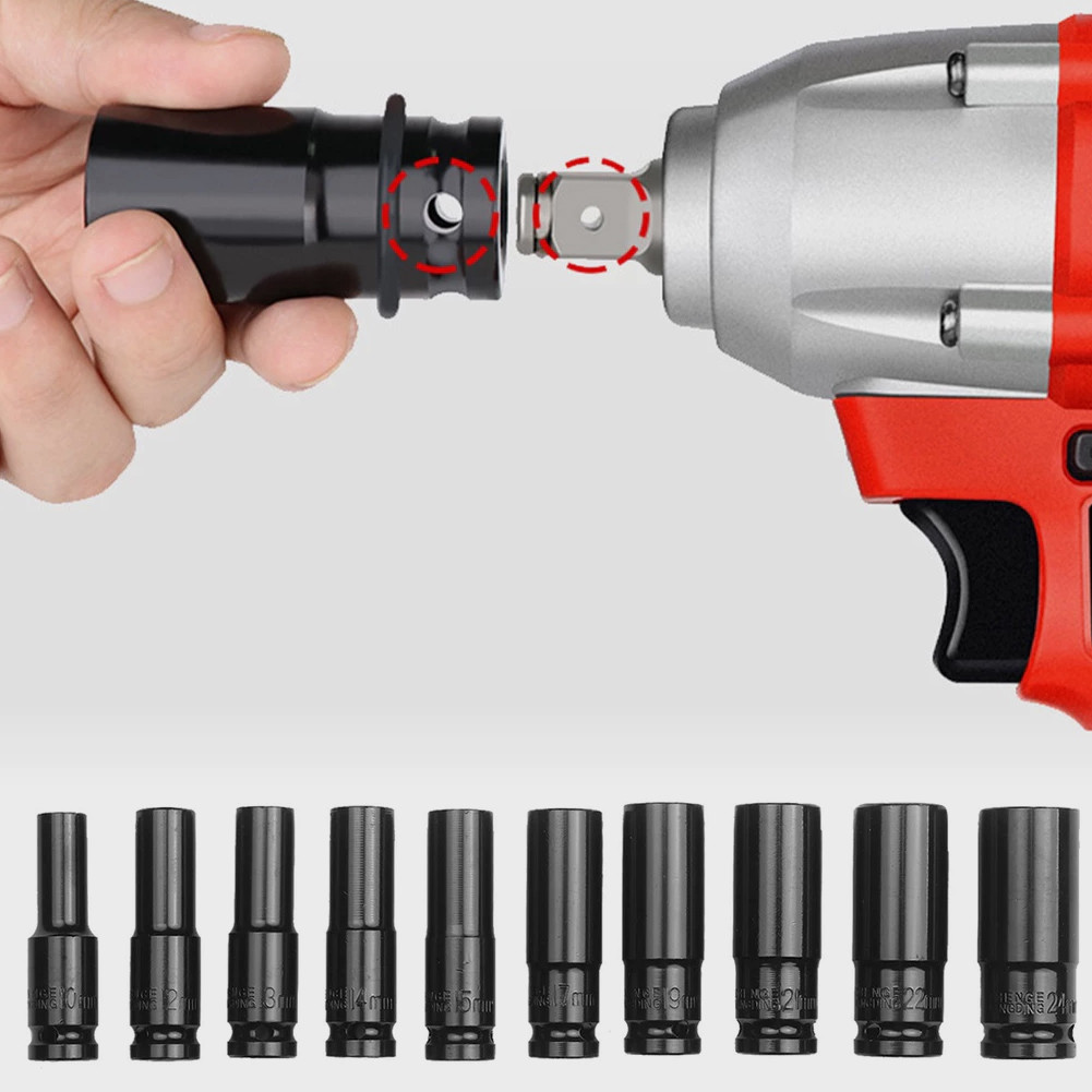 Impact Wrench Socket with Storage Box 10/20 pcs Set 1/2'' Extended ...