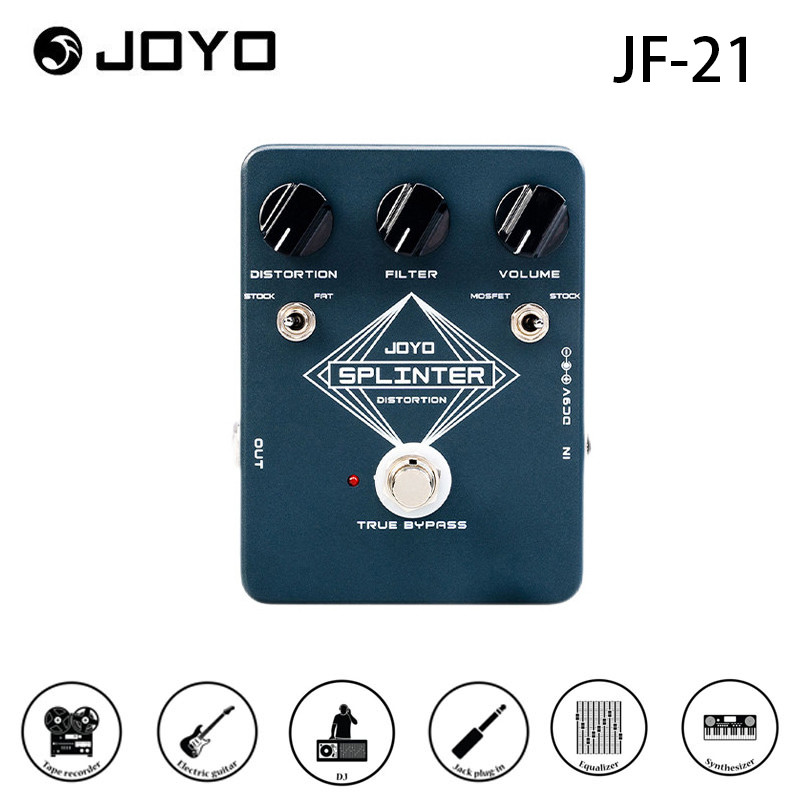 JOYO JF-21 Splinter Distortion Guitar Effect Pedal with Selectable ...