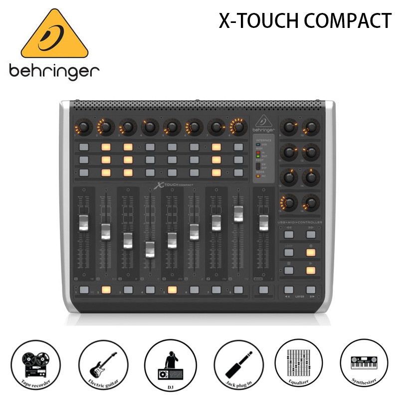 Behringer X-TOUCH COMPACT Universal USB/MIDI Controller with 9 Touch ...