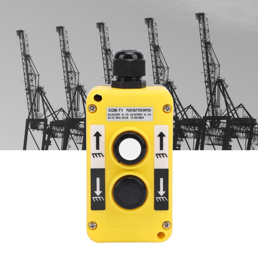 Viviwins Electric Hoist Crane Pushbutton Switch Industrial Up Down Push ...