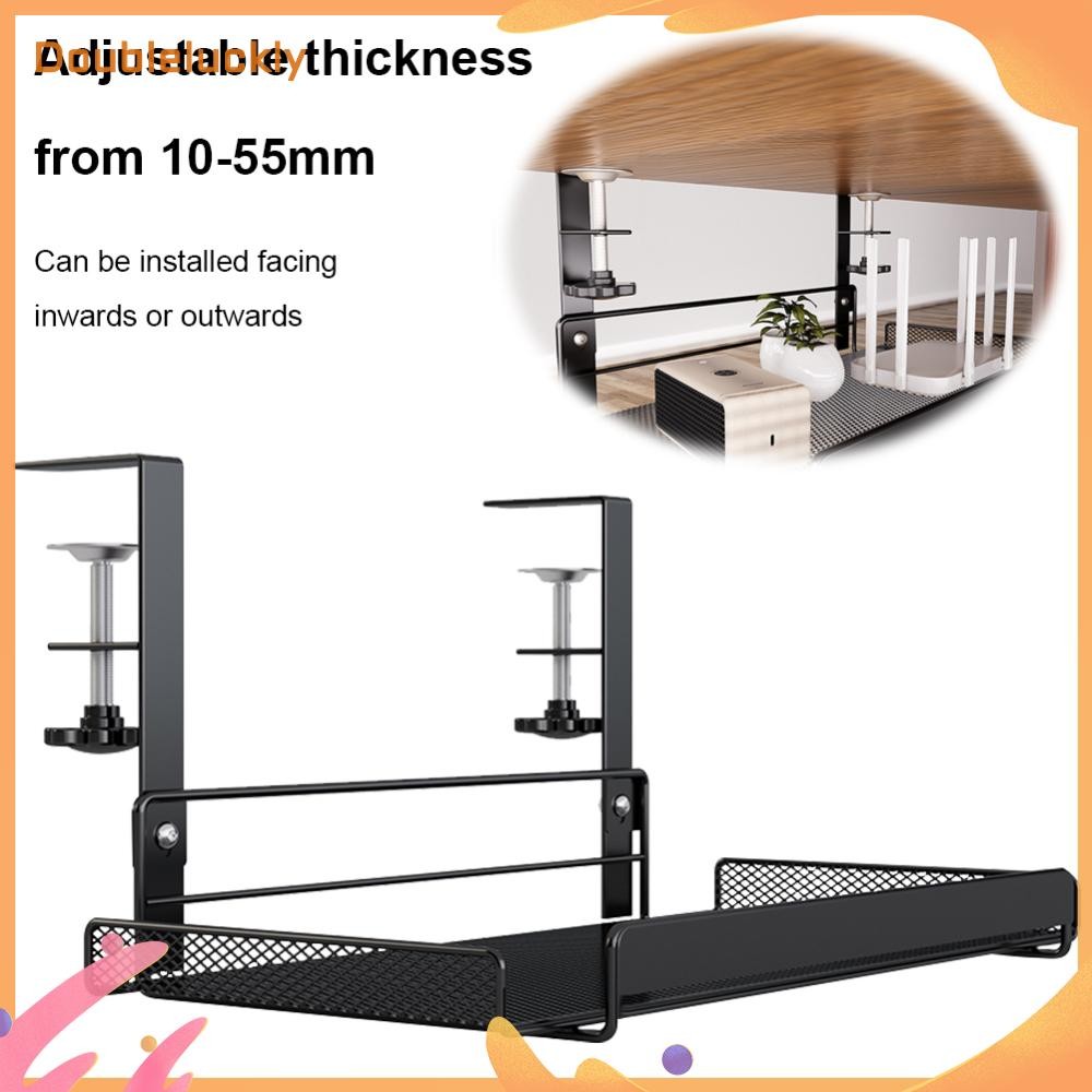 Desk Cable Organizer Heavy Duty Under Table Cable Management Rack ...