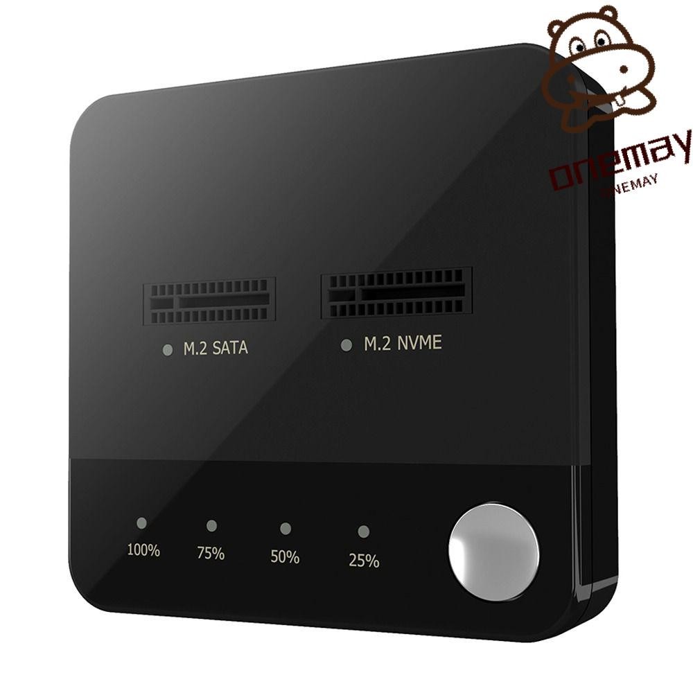 ONE-MAYSHOW Hard Drive Docking Station, Dual Rotors Reading Dual-Bay M ...