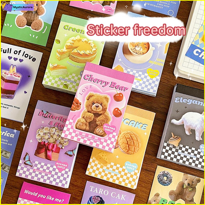 【⭐MA】Vintage Style Sticker Mini Ins Notebook Sticker Decoration DIY ...