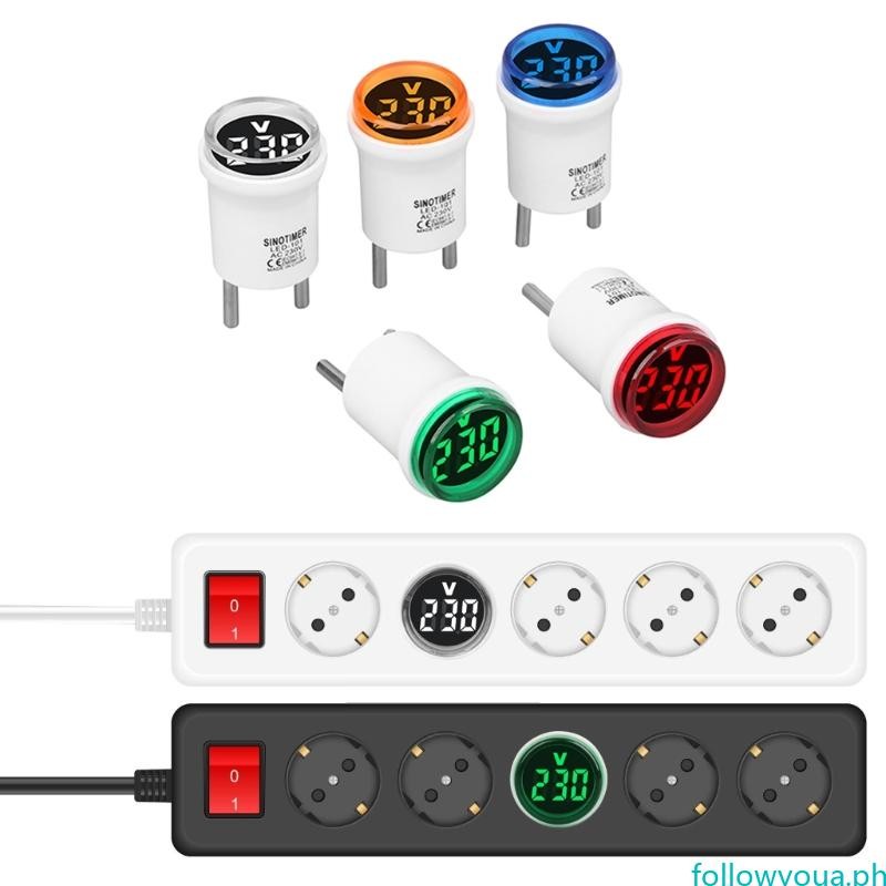 fol homes Use AC230V European plugs In Digital Voltmeter Indicates ...