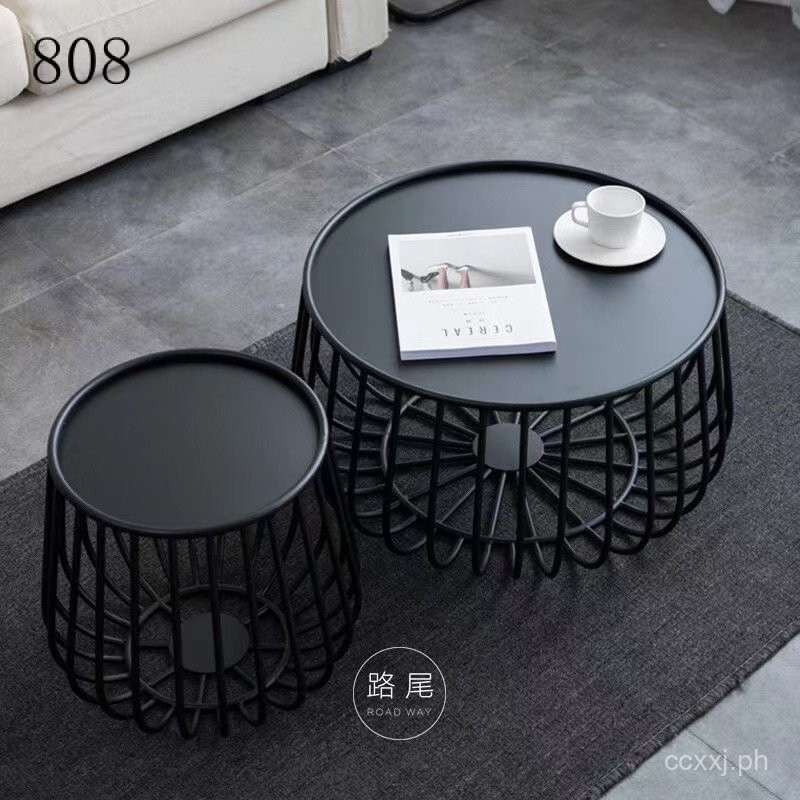 Nordic Iron Coffee Table Simple Modern Small Apartment Living Room ...