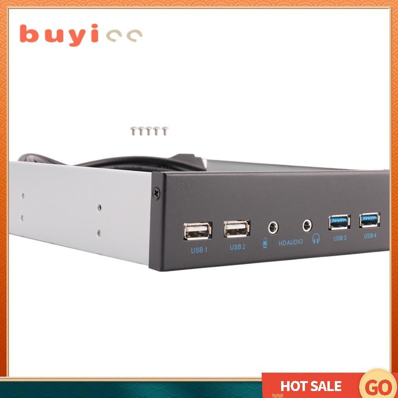 【Buyi00】5.25 Inch Desktop Pc Case Internal Front Panel Usb Hub 2 Ports ...