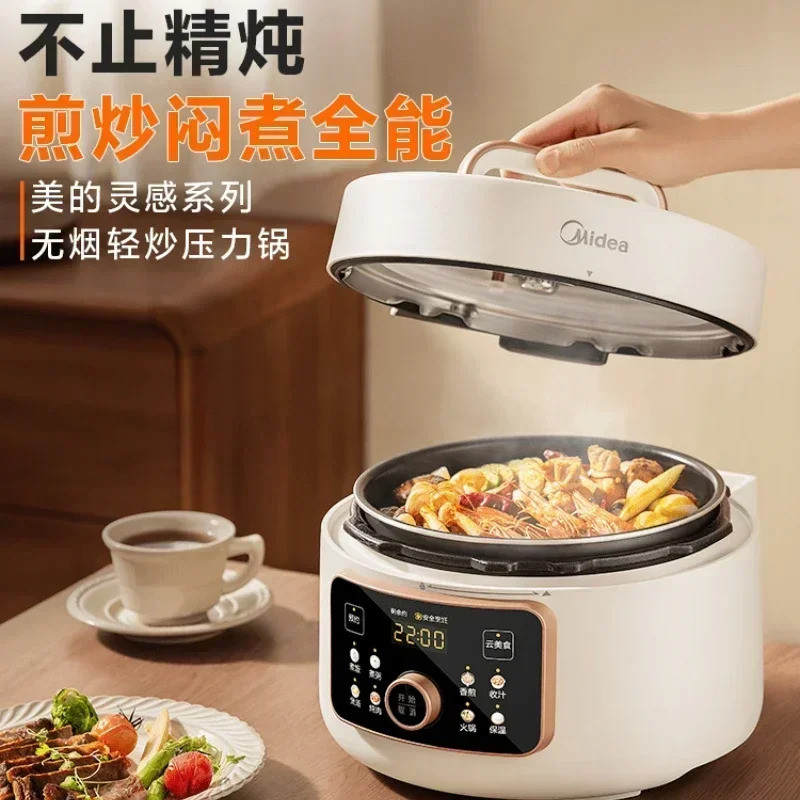 Midea Electric Kitchen Appliance Pots Cooking Pressure Cooker ...