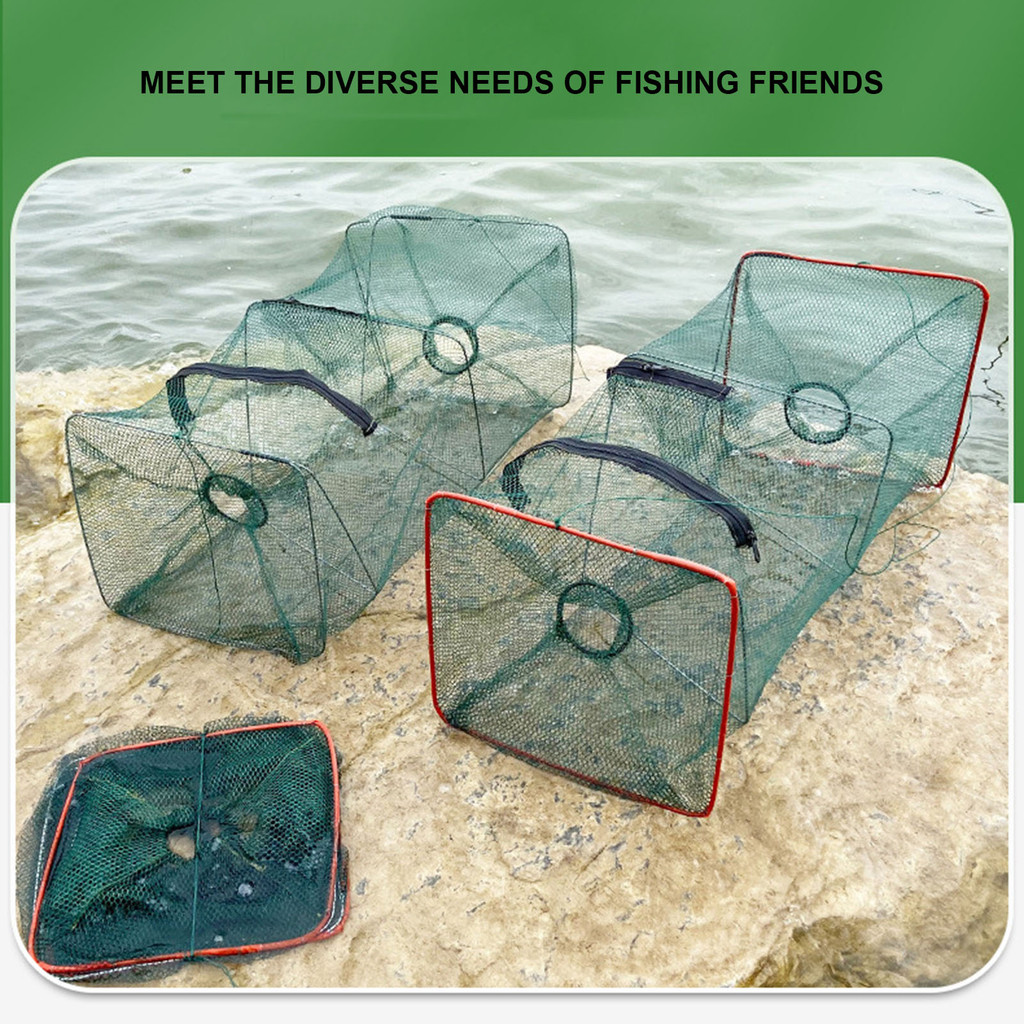 Crab Trap Crawfish Trap Double Hole Rntry Fishing Nets with Ruggedized ...