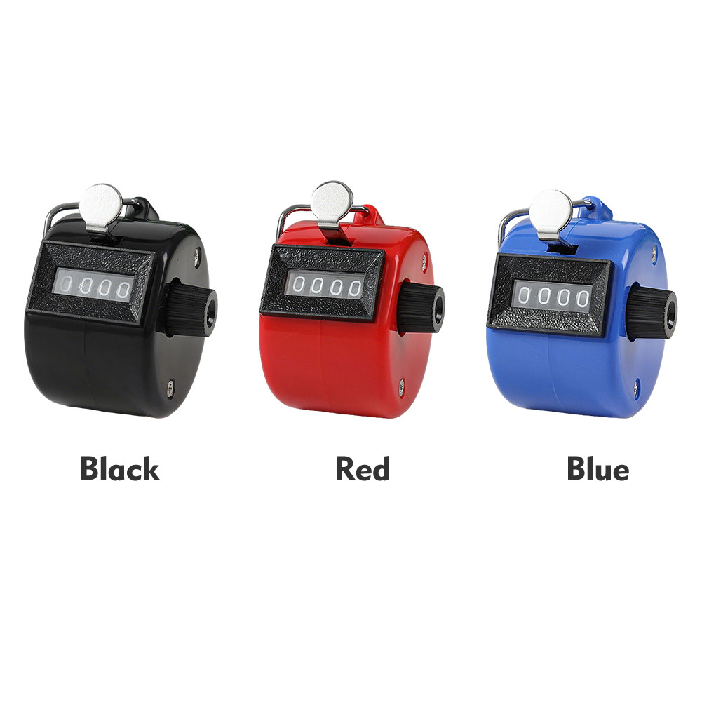 SSS Mini Digital Hand Tally Counter 4 Digit Number Colorful Counting ...