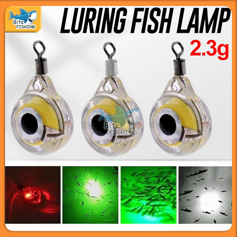 Fishing Lure Light Underwater 3D Eye Shape Squid Bait Lamp Luminous ...