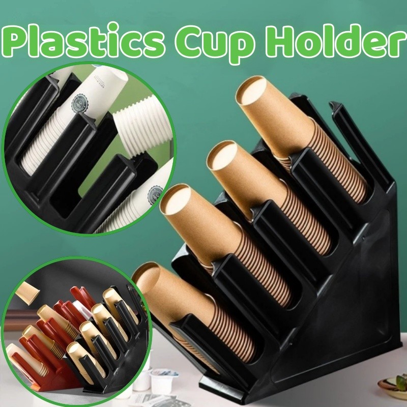 Plastics Paper Cup Acrylic Cup Holder Multiuse Disposable Bar Coffee ...