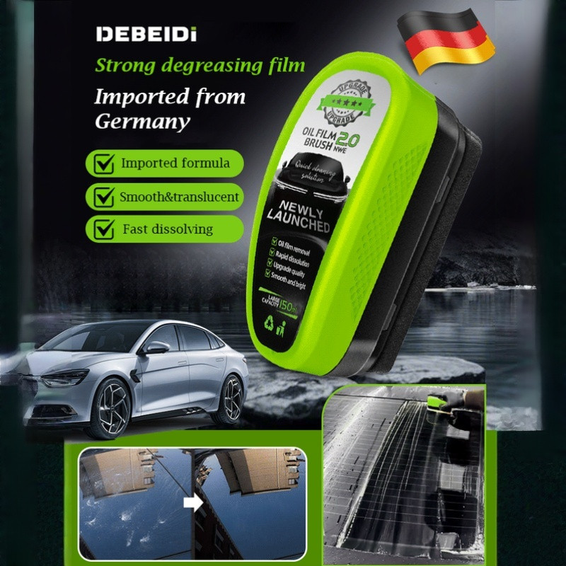 [2.0 style] Strong Car Glass Oil Film Cleaner green oil film wipe Auto ...