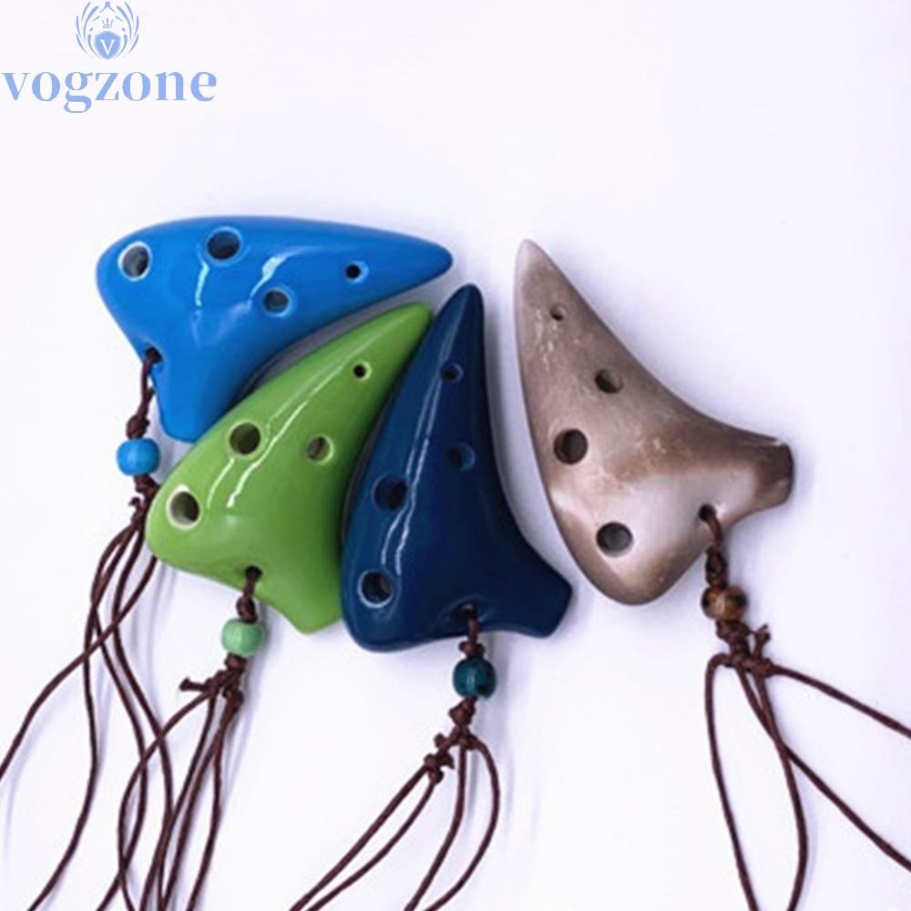 Beginner Flute Musical Instrument Ceramic Ocarina Soprano C Key 6 Holes ...