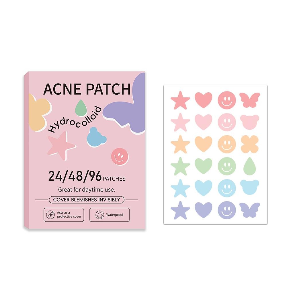 Boxed Color Acne Sticker PE Special-shaped Pimple Patch Star Smiley ...