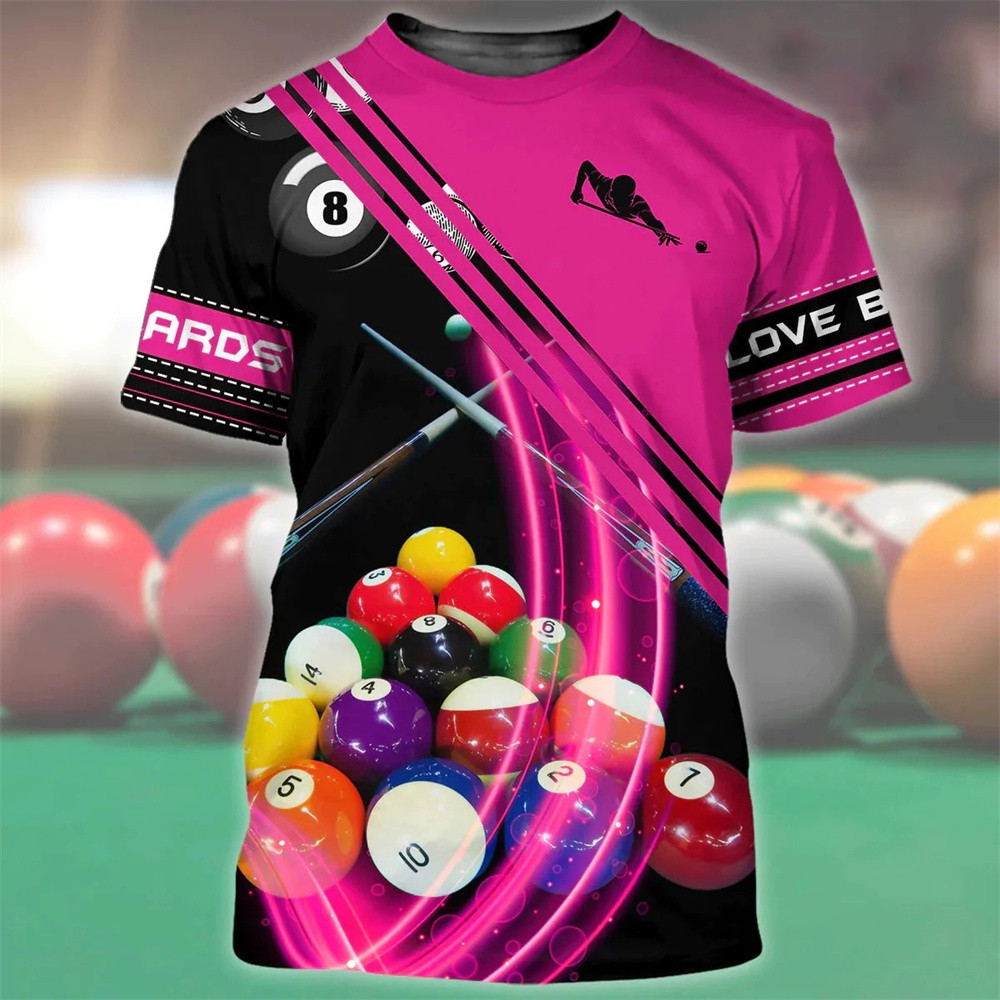 Challenge accepted (middle) short sleeved Unisex billiards tee main image 0
