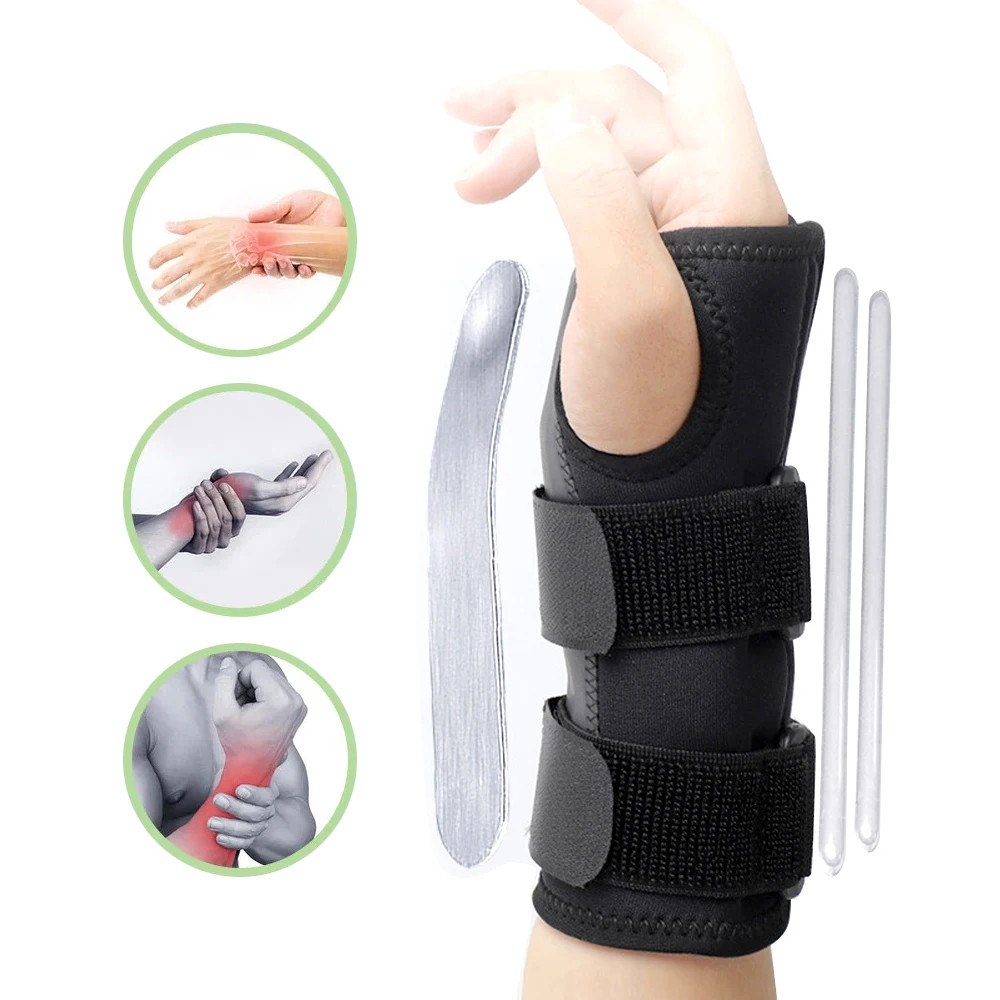 Carpal Tunnel Wrist Brace For Night Support Knob Adjustable Hand Brace For Tendonitis,Arthritis Pain Sprain,Wrist Splint Support