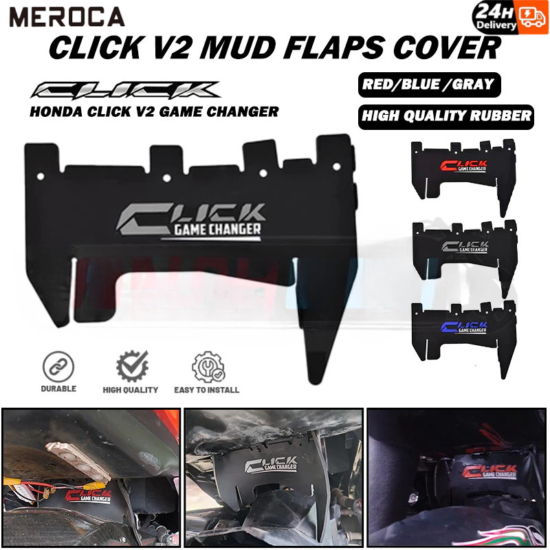 Honda Click 125/150 V2 Rubber Mud Flaps Cover / Click Game Changer Mud ...