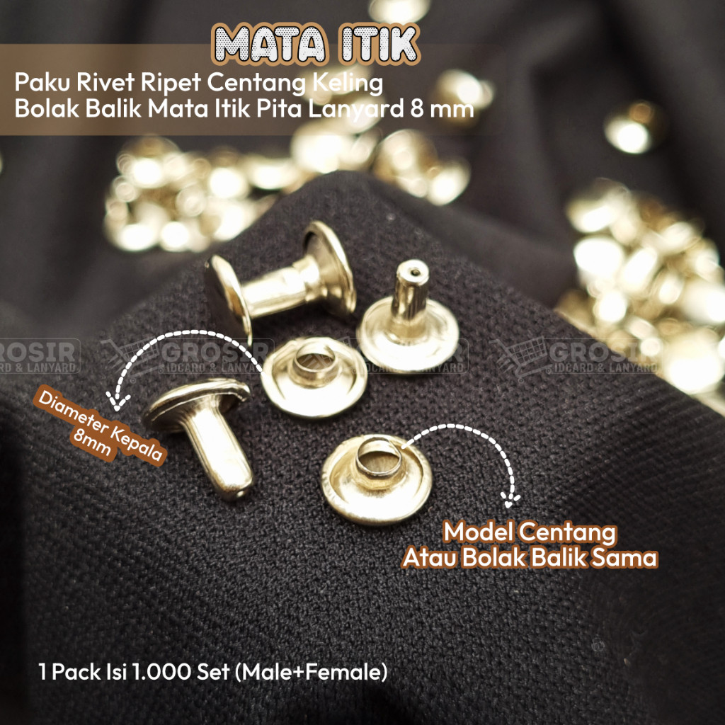 MATA Rivet Rivet Rivet Rivet Rivets / ITIK EYE Male Female uk 8 mm ...