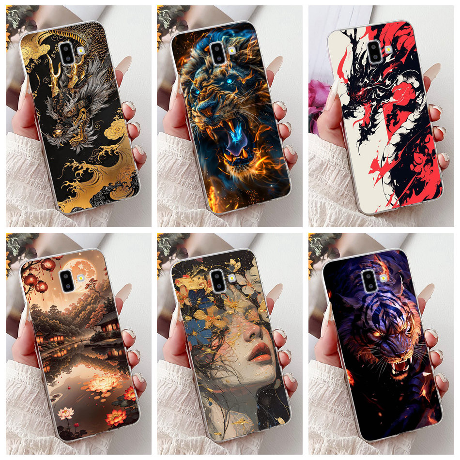 For Samsung Galaxy J6+ J6 (2018) New Cool Dragon Phone Casing