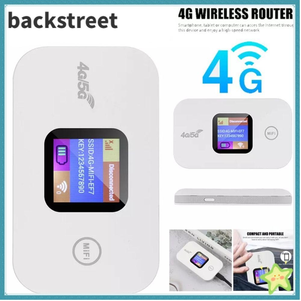 BACKSTREET Wireless WiFi Routers, with Sim Card Slot Small Mobile ...