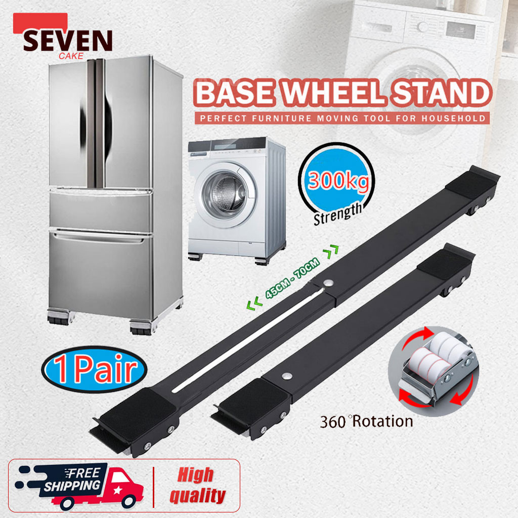 Extendable Washing Machine Stand Duty Furniture Rollers Mobile Fridge ...