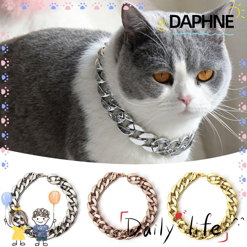 DAPHNE Pet Necklace, Chain Collar Adjustable Chain Dog Collar, Fashion ...