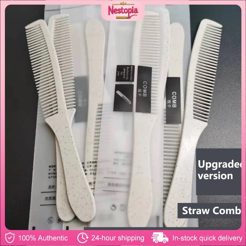 Individually Wrapped Soft White Banana Comb Straw Comb Hotel Disposable ...