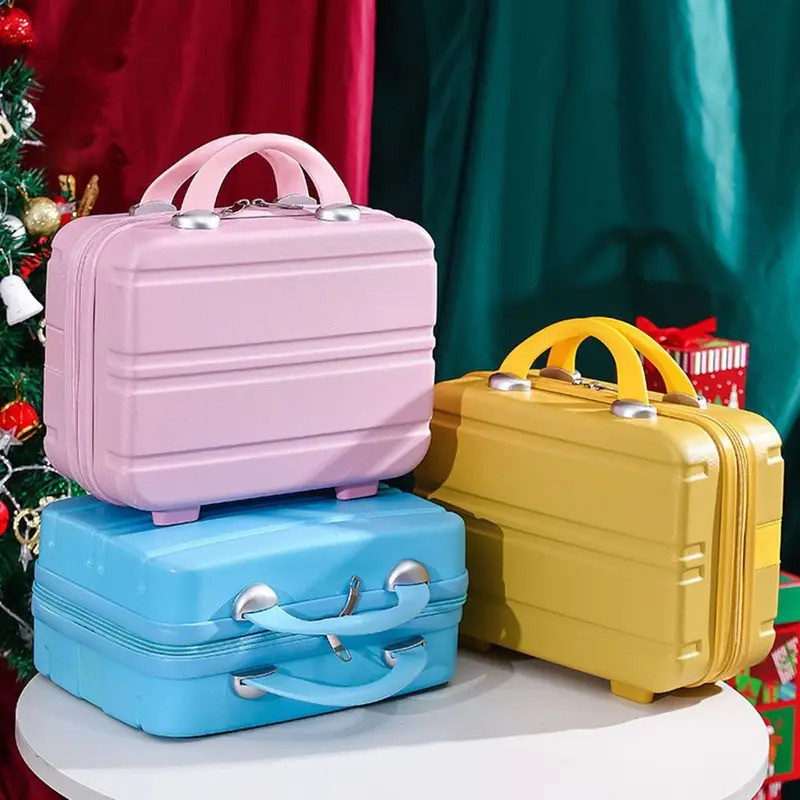 14 inch Mini Travel Suitcase Cosmetic Box Hand Luggage Organizer Case ...