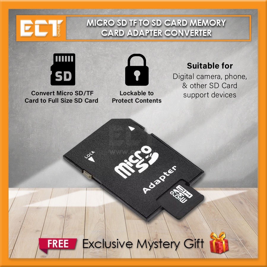Micro SD TF to SD Card Memory Card Adapter Converter | Shopee Philippines