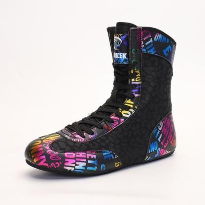 PODARCEK Wrestling Shoes High-Top Boxing Shoes Training Shoes