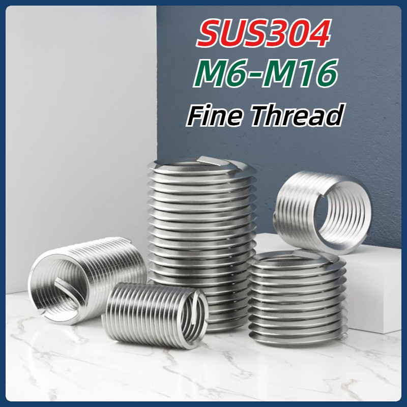 [MX1] Wire Thread Inserts by Helicoil / 304 Stainless Steel Fine Thread ...