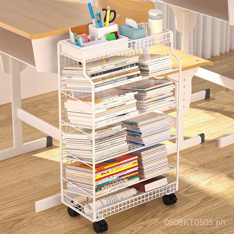 Mobile Storage Rack Under Desk with Wheels for Books, Classroom Student ...