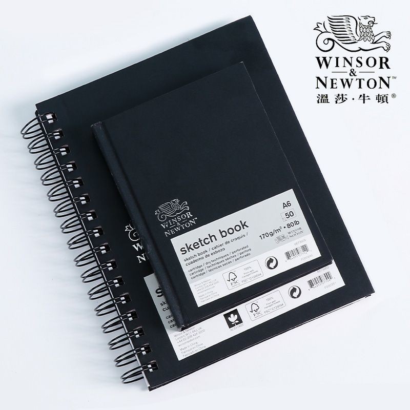 WINSOR & NEWTON Thickened Sketchbook 170g 50 Pages a4/a5 Lint-Free ...