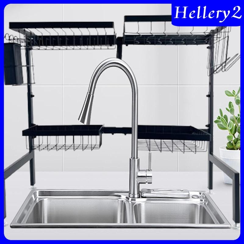 [Hellery2] Dish Drying Rack 2 Saving Holder Sturdy Dish Drainer Kitchen ...