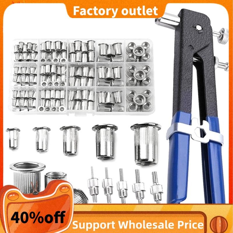 In Stock 150PCS Rivet Nuts Plier Mandrel Kit M3//M5/M6/M8 Nut Rivet ...