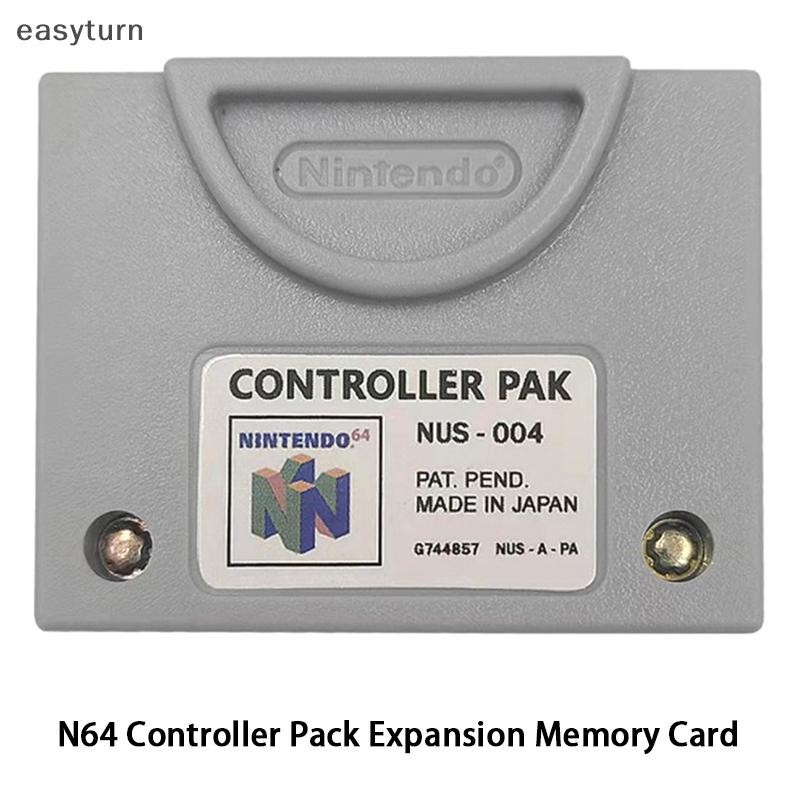 easyturn Pack Expansion Memory Card Cartridge for N64 Controller Pak ...